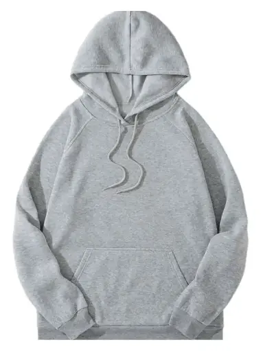 Grey-Mel Hoodie